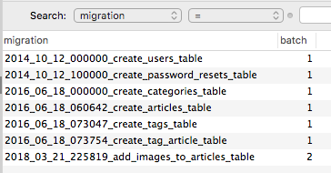 Laravel migration default null