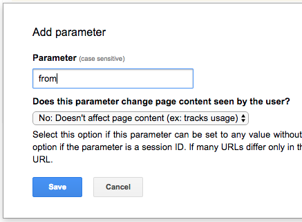 Search Console - Crawl - URL Parameters