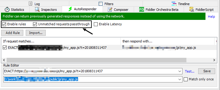使用 fiddler5 替换线上生产环境的 JS 文件，方便调试